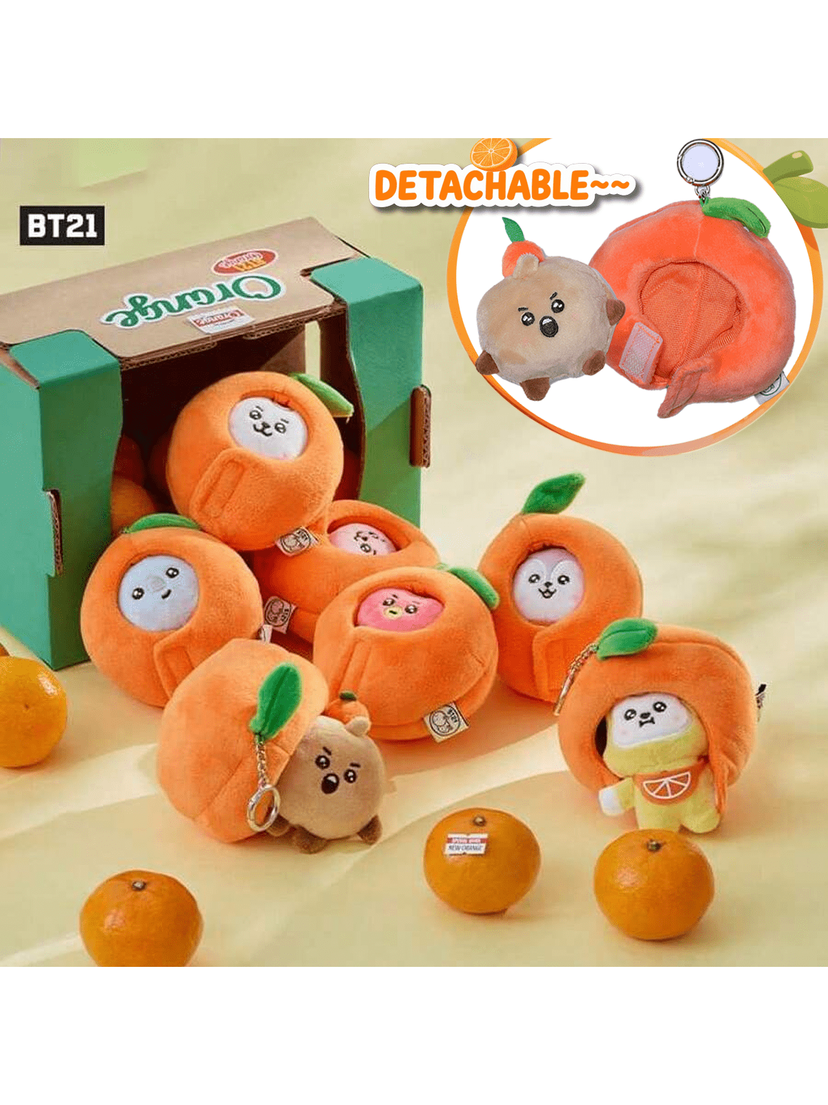 Women'S Keychain Accessories - Bts Bt21 Plush Keychain/Cute Plush Doll