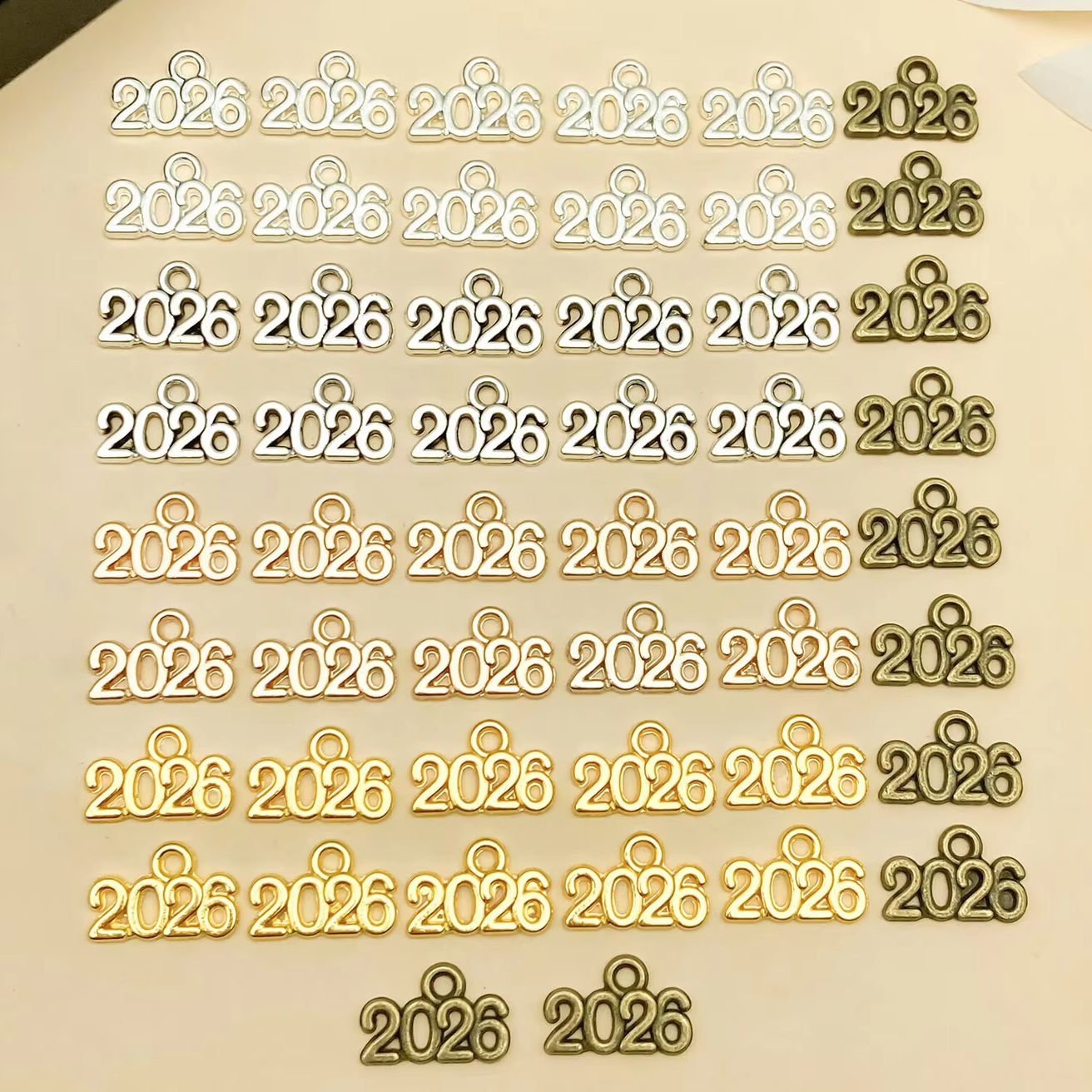 Women'S Keychain Accessories - Mix 20/50pcs Alloy 2026 Series Pendant