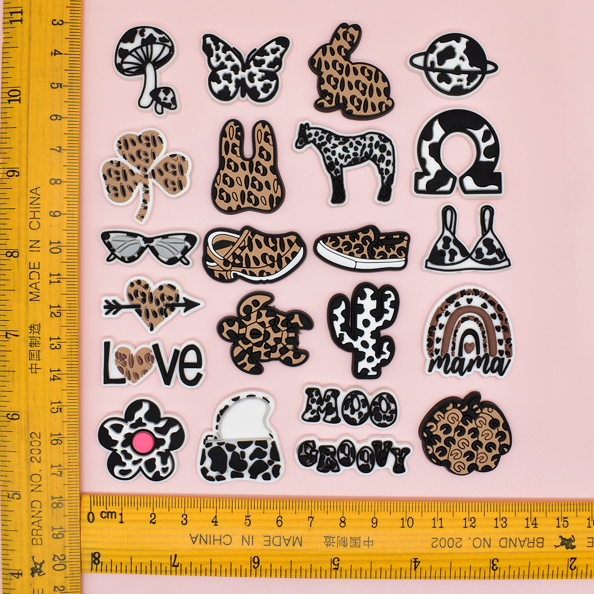 Leopard Print Shoe Charms for  - Women'S Accessories For Crocs recensie en prijs