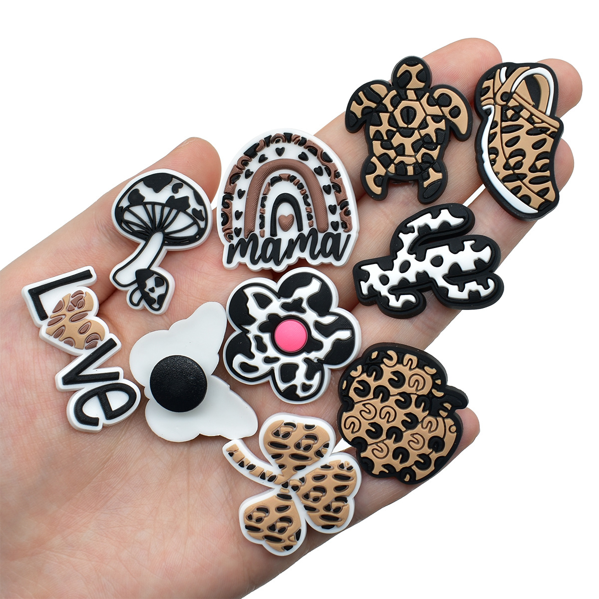 Leopard Print Shoe Charms for  - Women'S Accessories For Crocs recensie en prijs