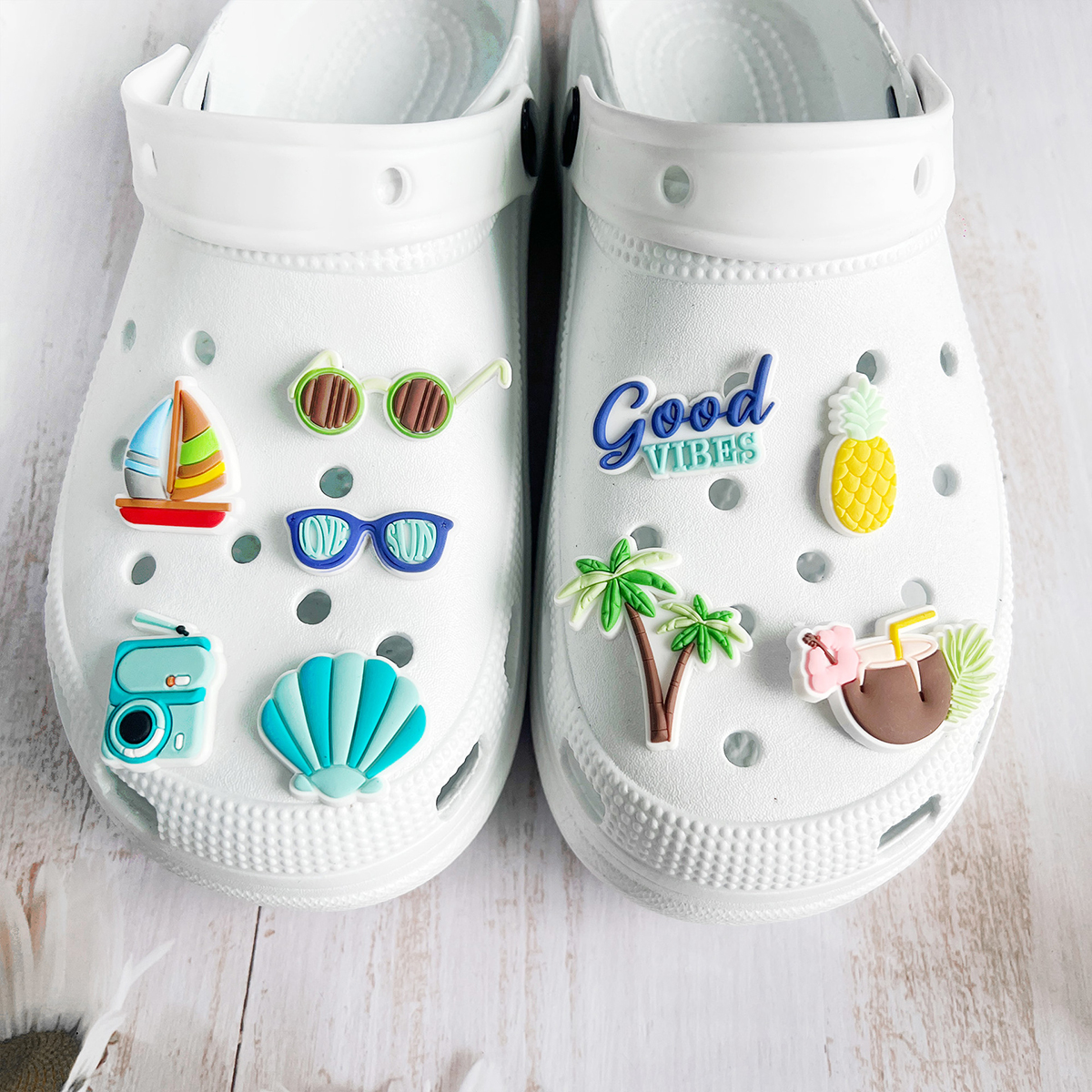 Summer Beach Coco Shoe Charms  - Women'S Accessories For Crocs recensie en prijs