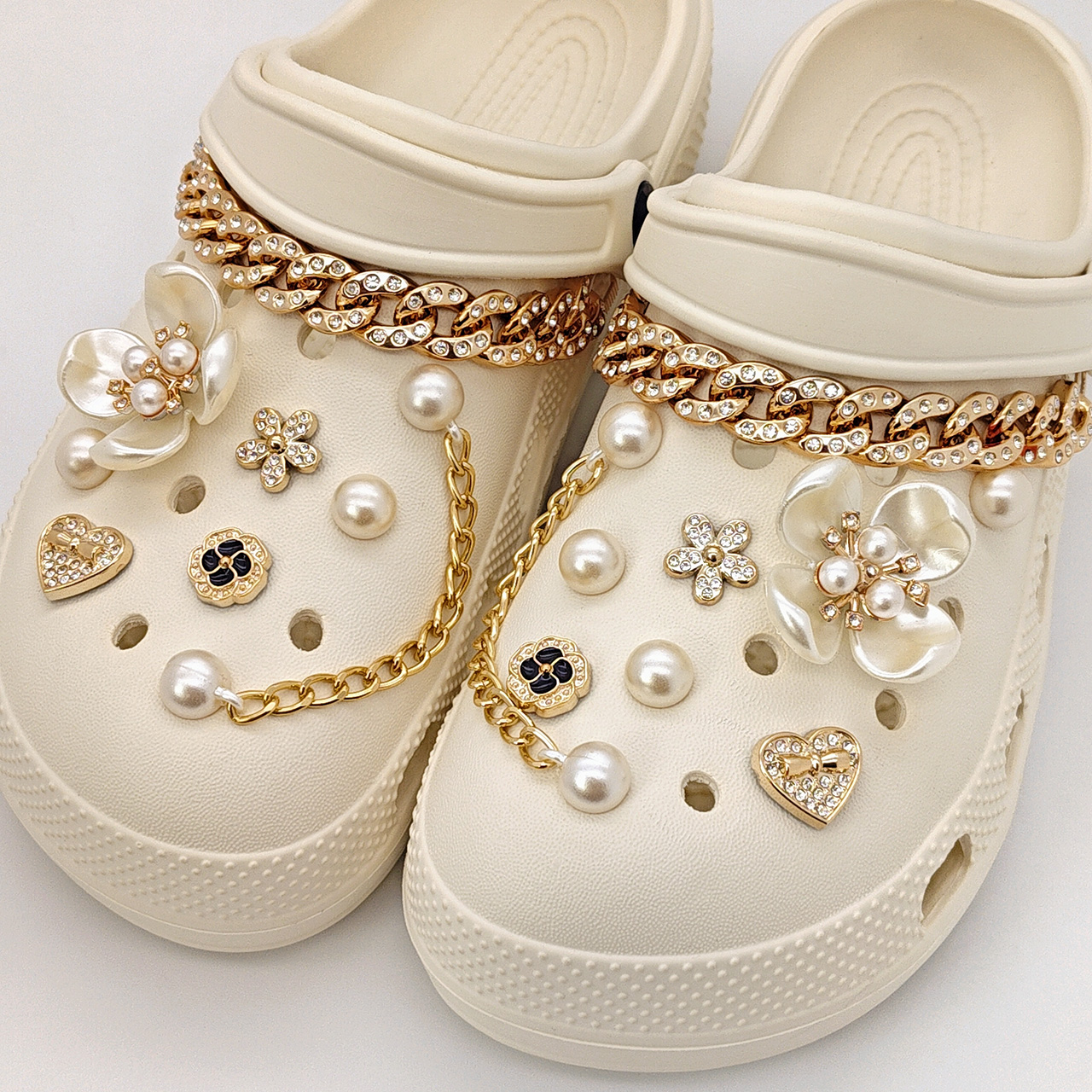Floral Pearl Shoe Charms for C - Women'S Accessories For Crocs recensie en prijs