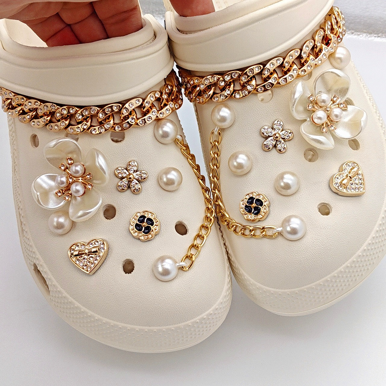 Floral Pearl Shoe Charms for C - Women'S Accessories For Crocs recensie en prijs
