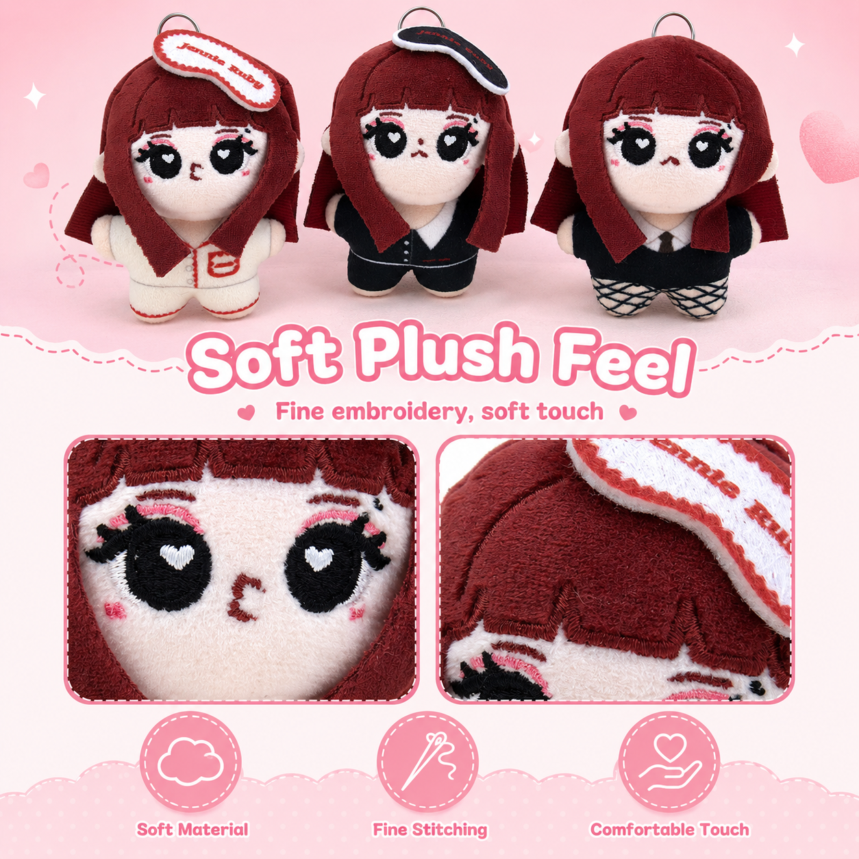 Cute Jennie Ruby Plush Keychai - Women'S Keychain Accessories recensie en prijs