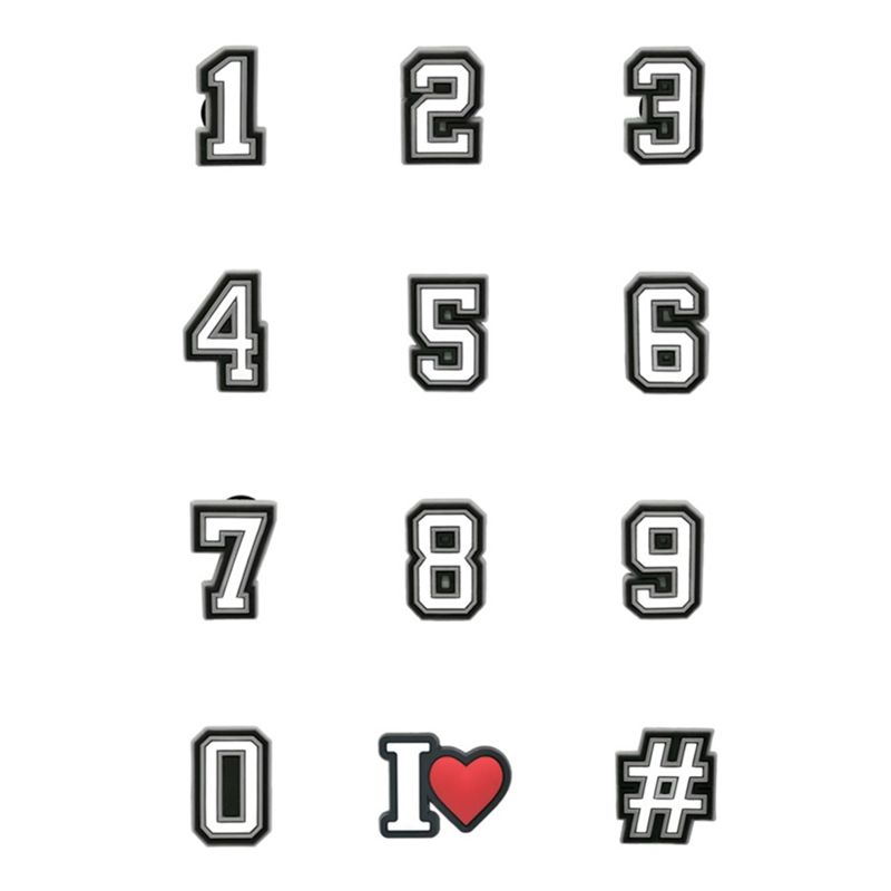 1pcs PVC Number Shoe Charms fo - Women'S Accessories For Crocs recensie en prijs